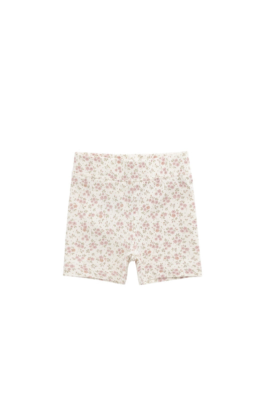 Organic Cotton Everyday Bike Short - Rosalie Field Blush