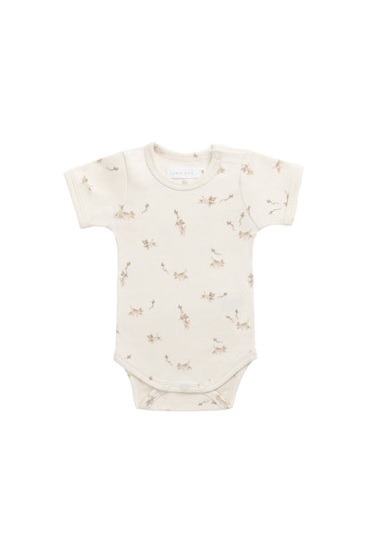 Organic Cotton Hudson Short Sleeve Bodysuit - Kitten and His Kites