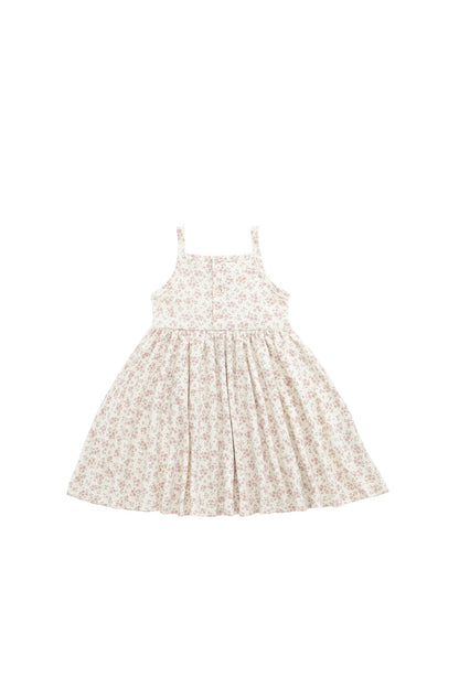 Organic Cotton Quinn Dress - Rosalie Field Blush