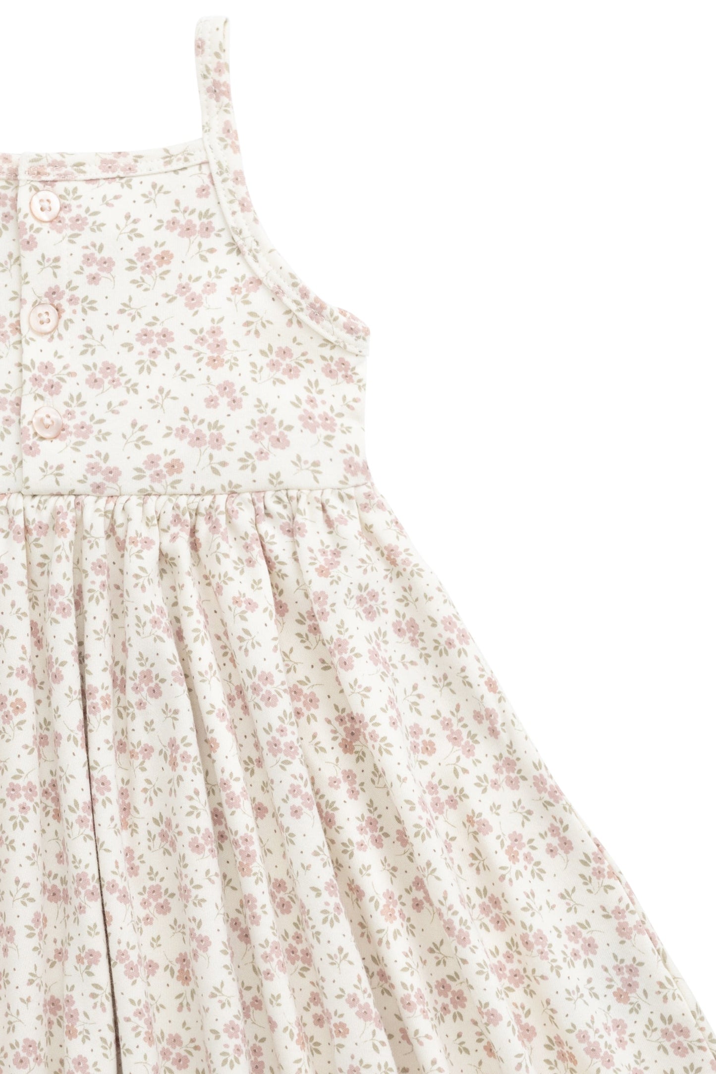 Organic Cotton Quinn Dress - Rosalie Field Blush