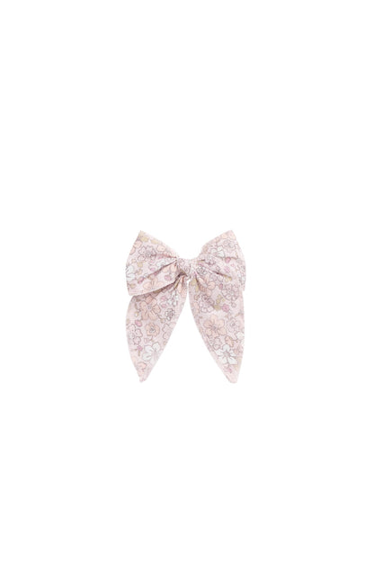 Organic Cotton Voile Bow - Chloe Mauve