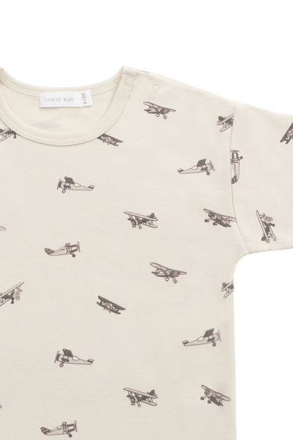 Pima Cotton Hunter Tee - Avion Oat