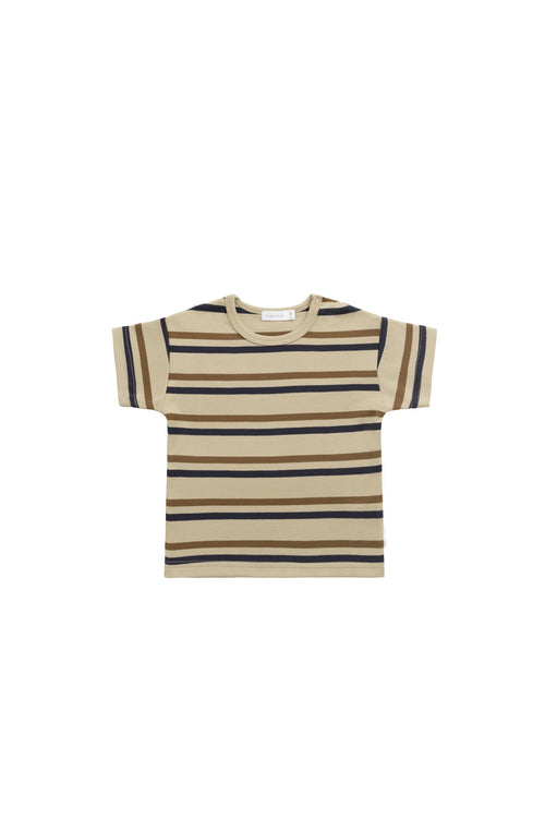 Pima Cotton Hunter Tee - Hudson Stripe