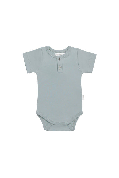 Organic Cotton Darcy Tee Bodysuit - Pond
