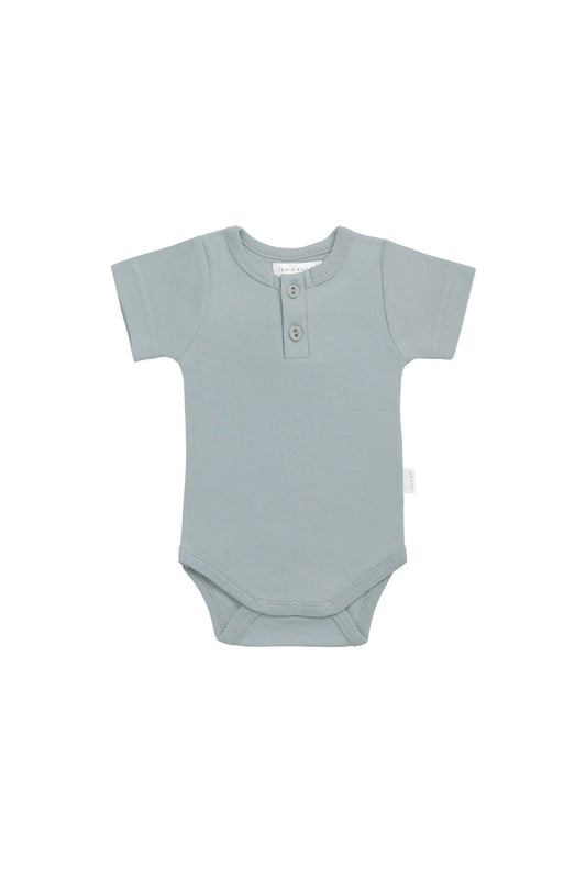 Organic Cotton Darcy Tee Bodysuit - Pond