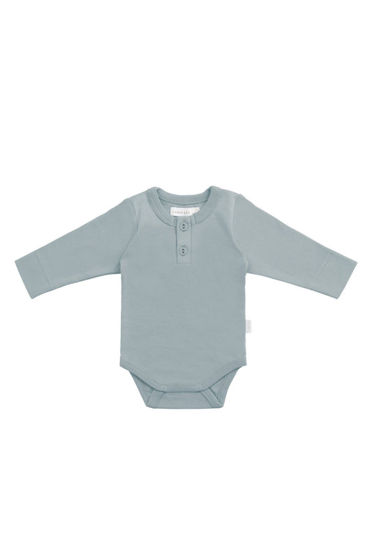 Organic Cotton Long Sleeve Bodysuit - Pond