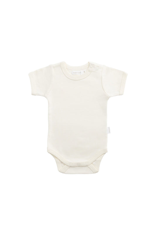 Organic Cotton Olsen Tee Bodysuit - Buttermilk