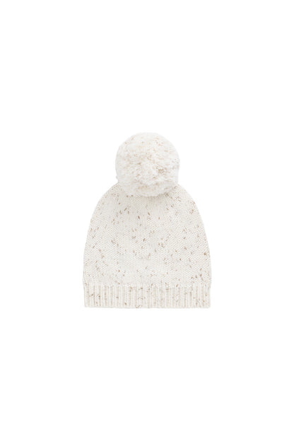 Ethan Beanie - Oatmeal Hay Fleck