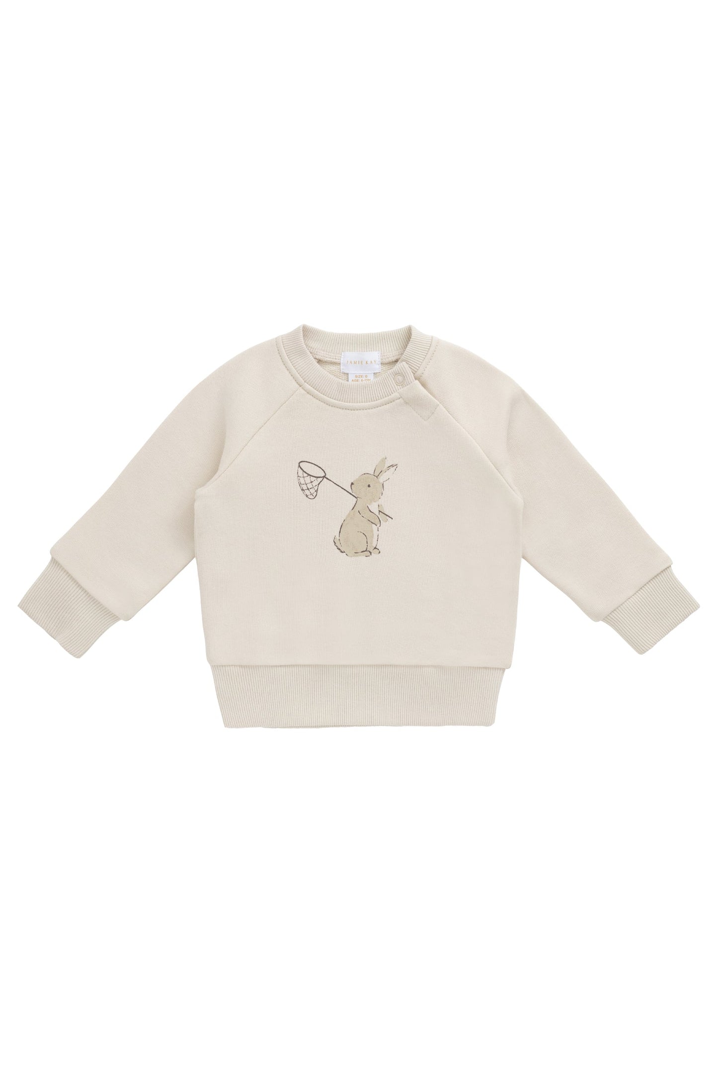 Organic Cotton Flynn Sweatshirt - Oat Lapin Jardin