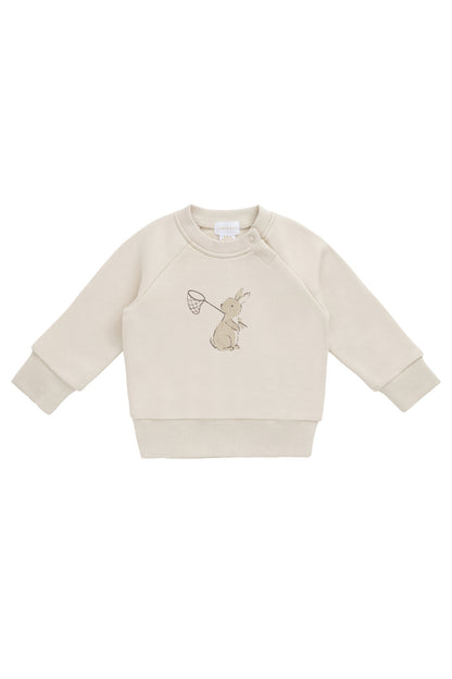 Organic Cotton Flynn Sweatshirt - Oat Lapin Jardin
