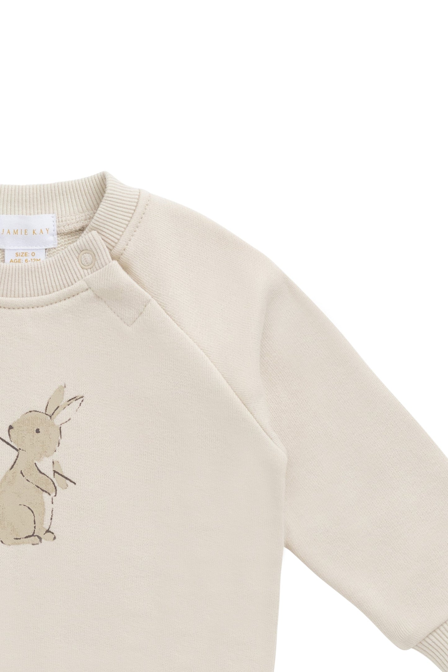 Organic Cotton Flynn Sweatshirt - Oat Lapin Jardin