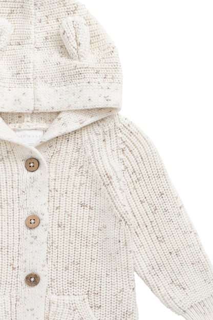 Bear Knit Onepiece - Pistachio Fleck