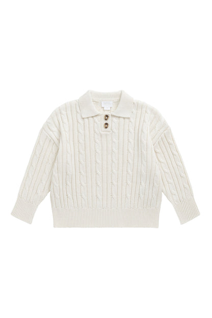 Wade Knitted Jumper - Cloud
