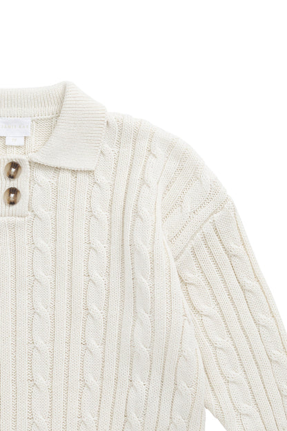 Wade Knitted Jumper - Cloud
