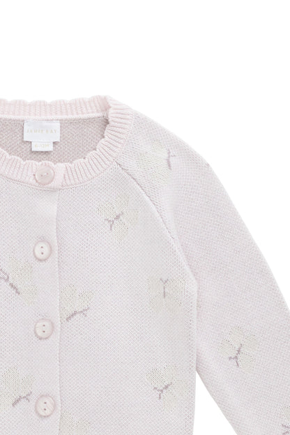 Jamie Cardigan - Jamie's Atrium Jacquard Calcite