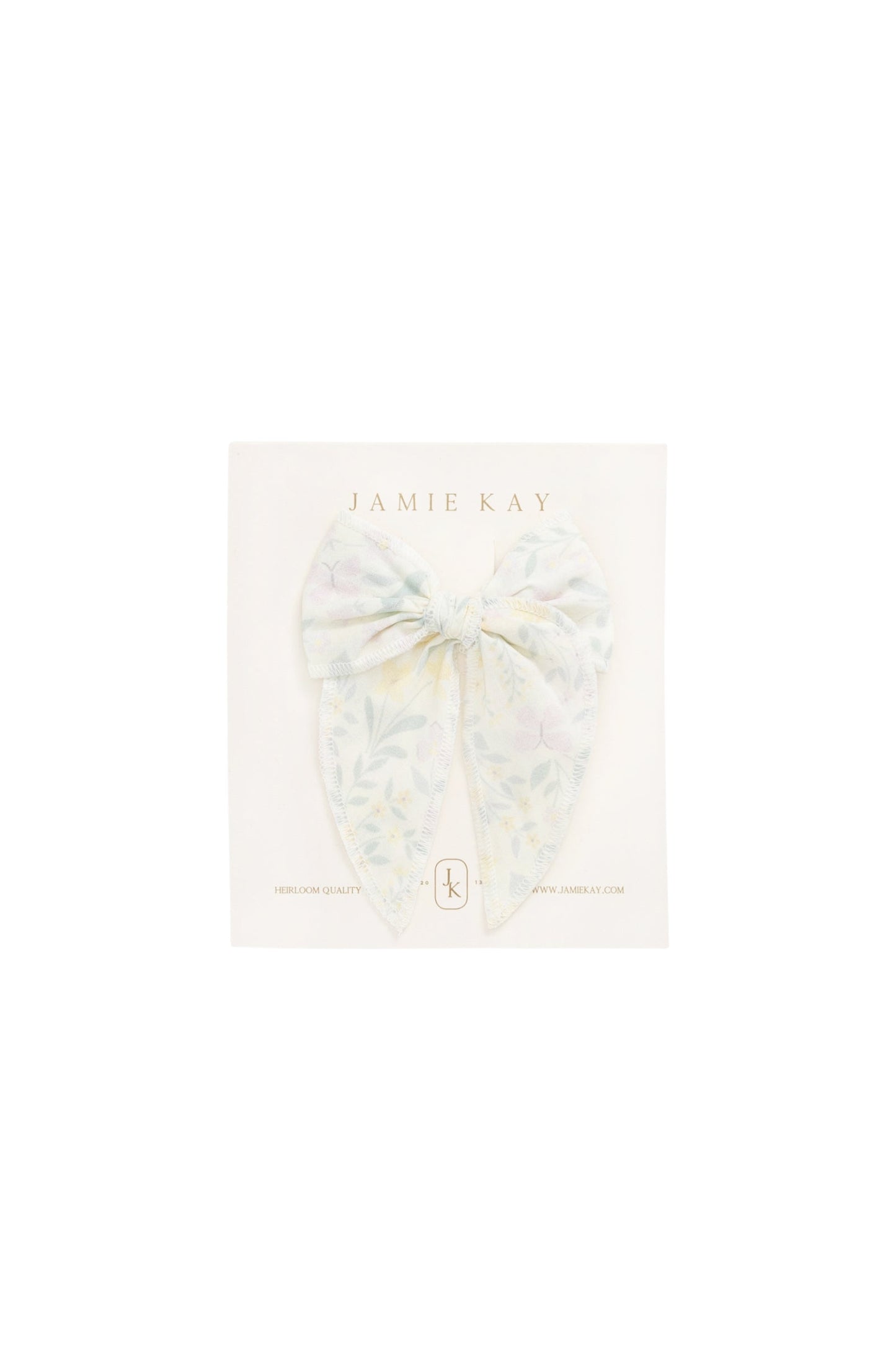Organic Cotton Bow - Daphne Egret