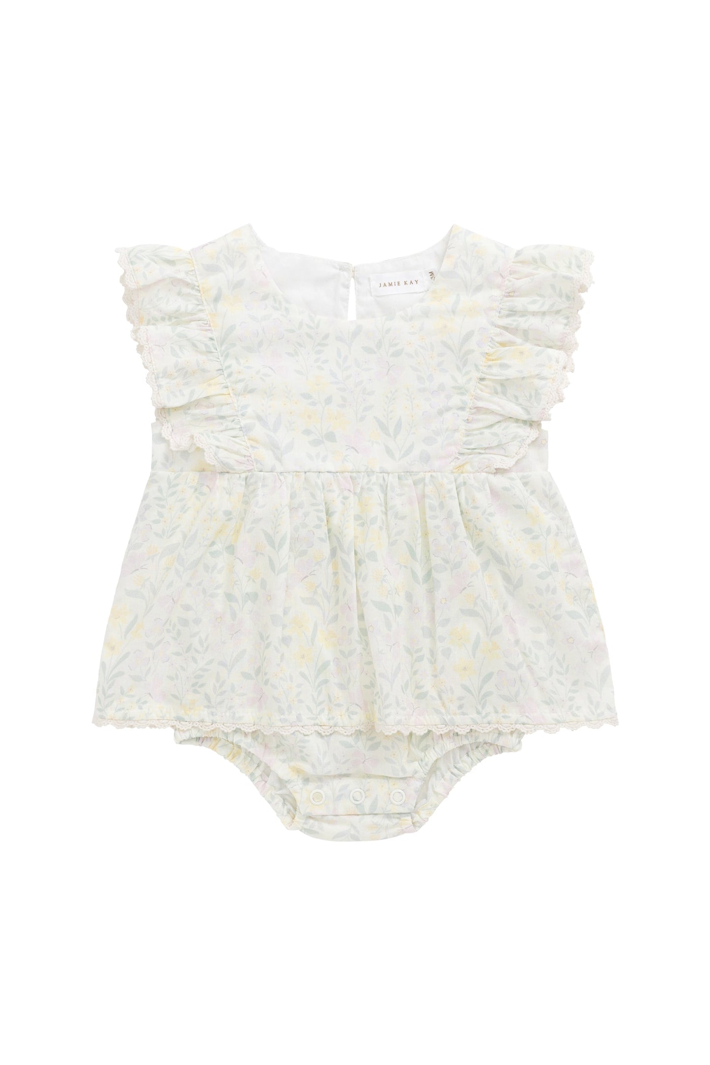 Organic Cotton Delaney Playsuit - Daphne Egret