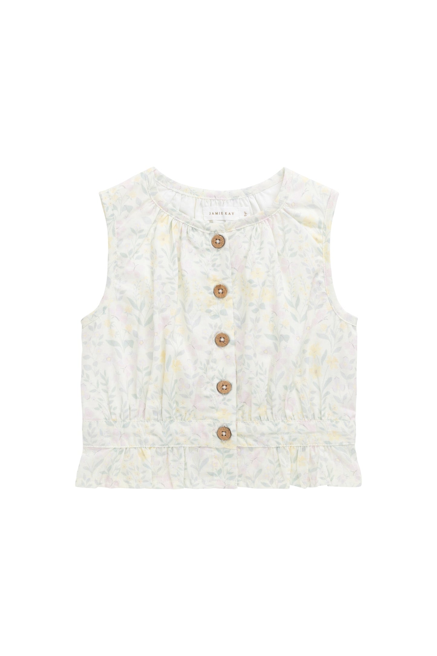 Organic Cotton McCenna Top - Daphne Egret