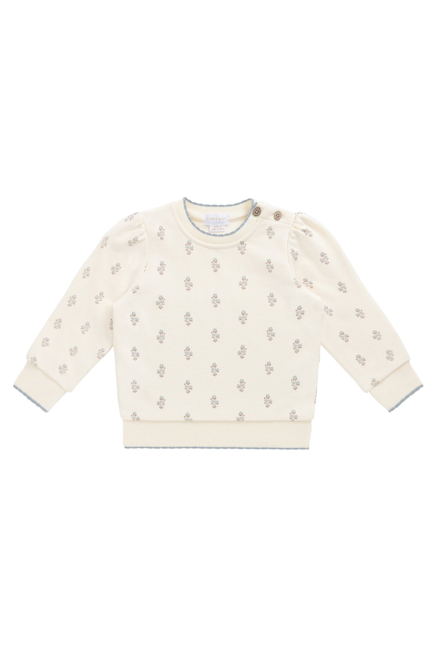 Organic Cotton Monroe Sweatshirt - Rachelle Blue Fox