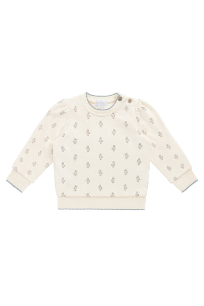 Organic Cotton Monroe Sweatshirt - Rachelle Blue Fox