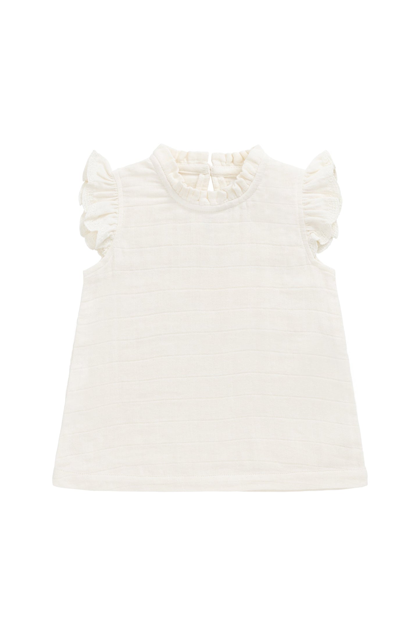 Organic Cotton Muslin EdithTop - Parchment