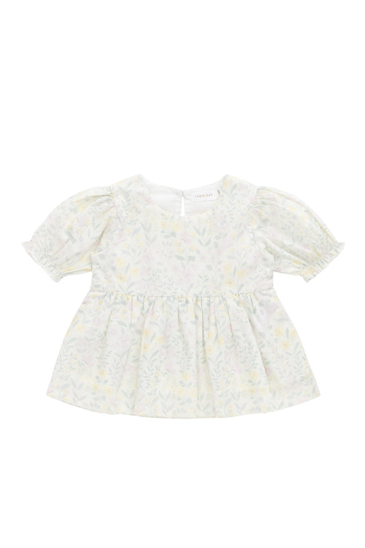 Organic Cotton Samara Top - Daphne Egret