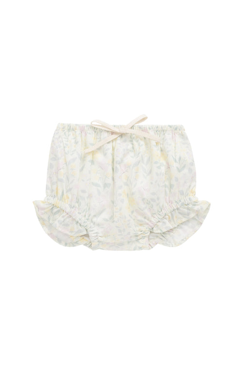 Organic Cotton Voile Frill Bloomer - Daphne Egret