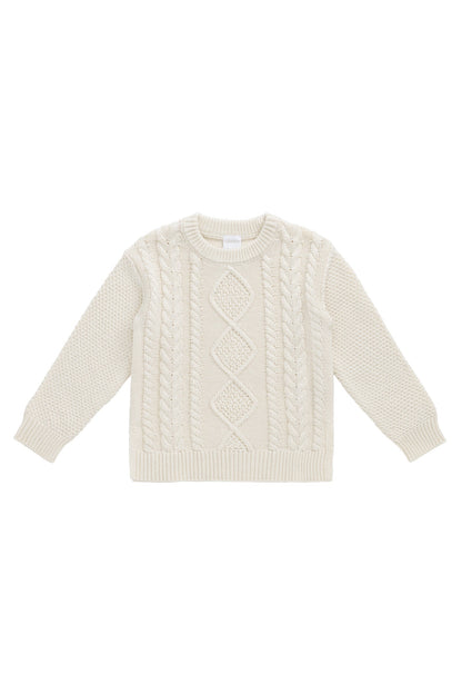 Adam Knit Jumper - Cloud