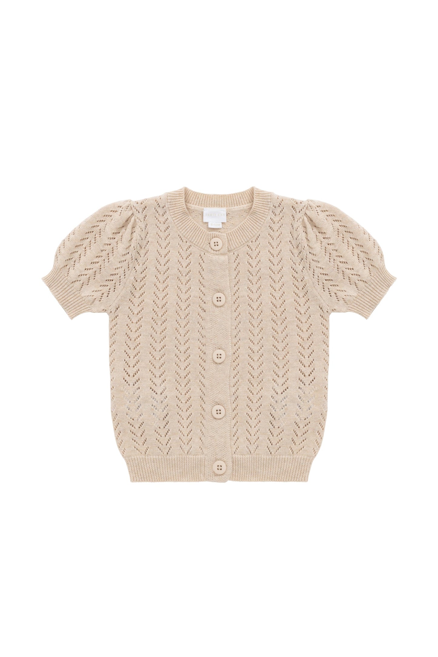 Aria Knitted Top - Oatmeal Marle
