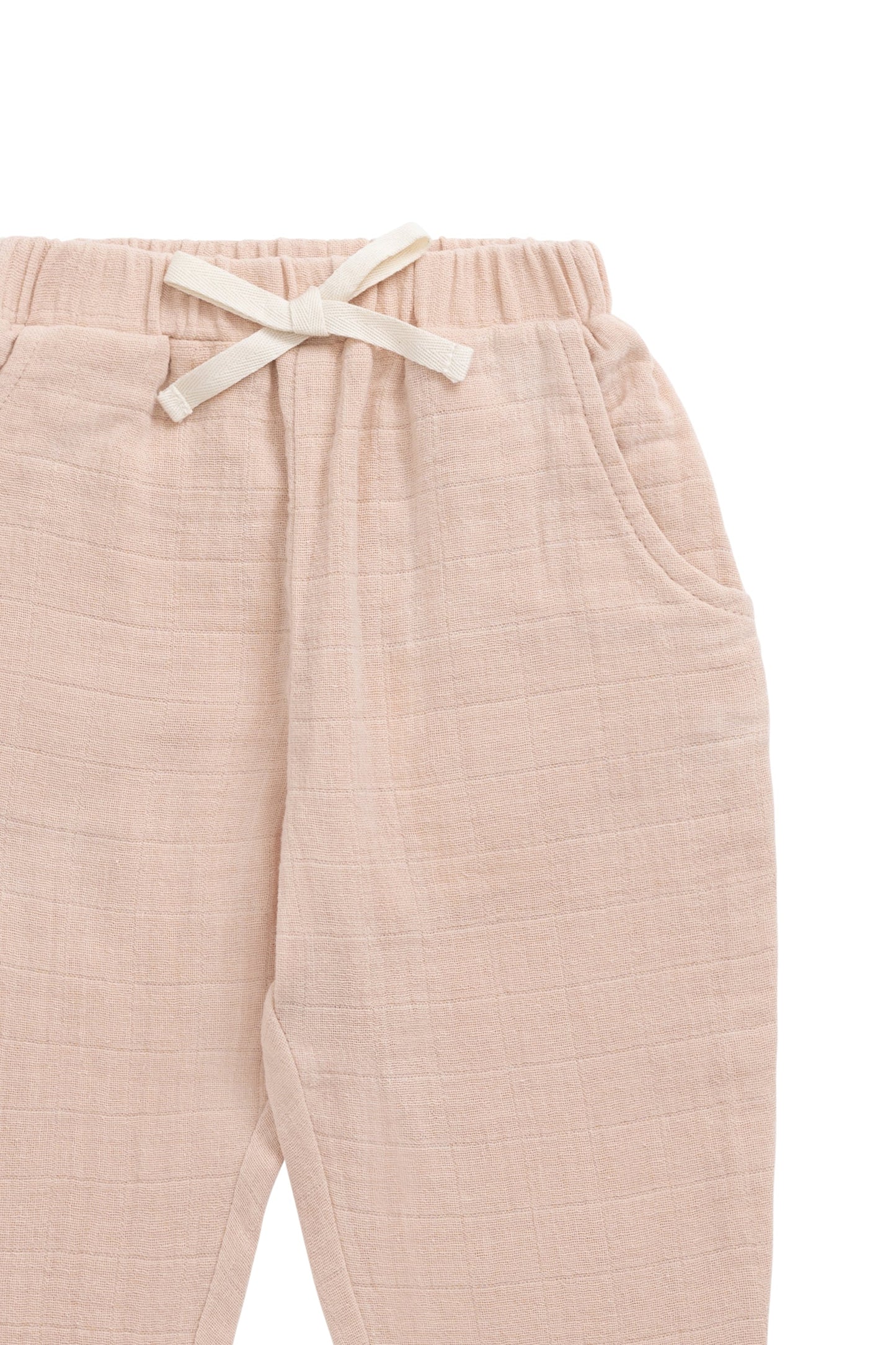Organic Cotton Muslin Cordelia Pant - Chalky Pink