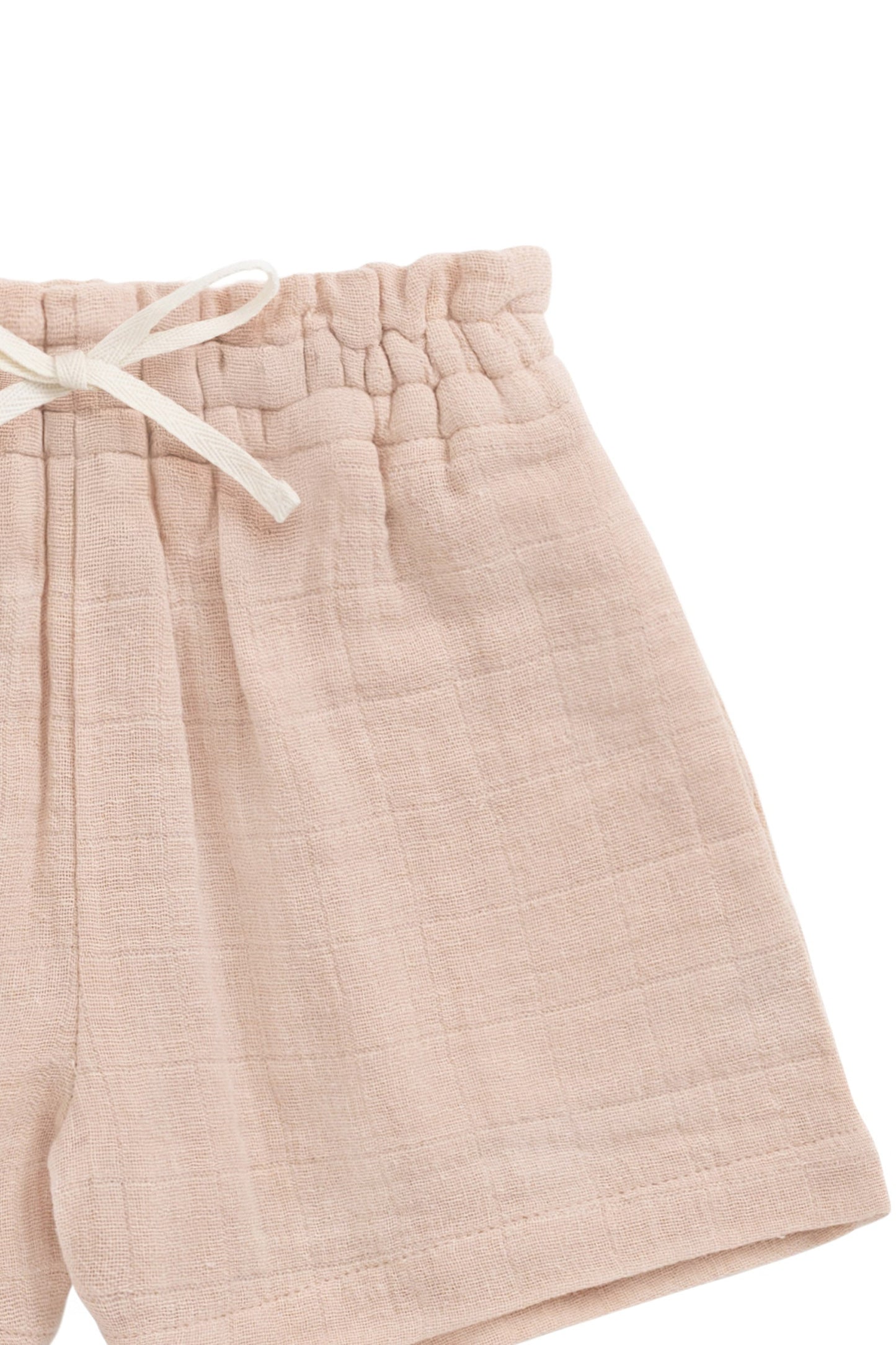 Organic Cotton Muslin Elodie Short - Chalky Pink