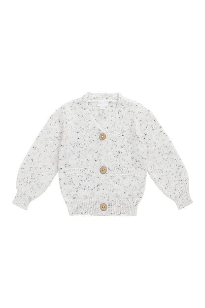 Freddie Cardigan - Oatmeal Atlantic Fleck