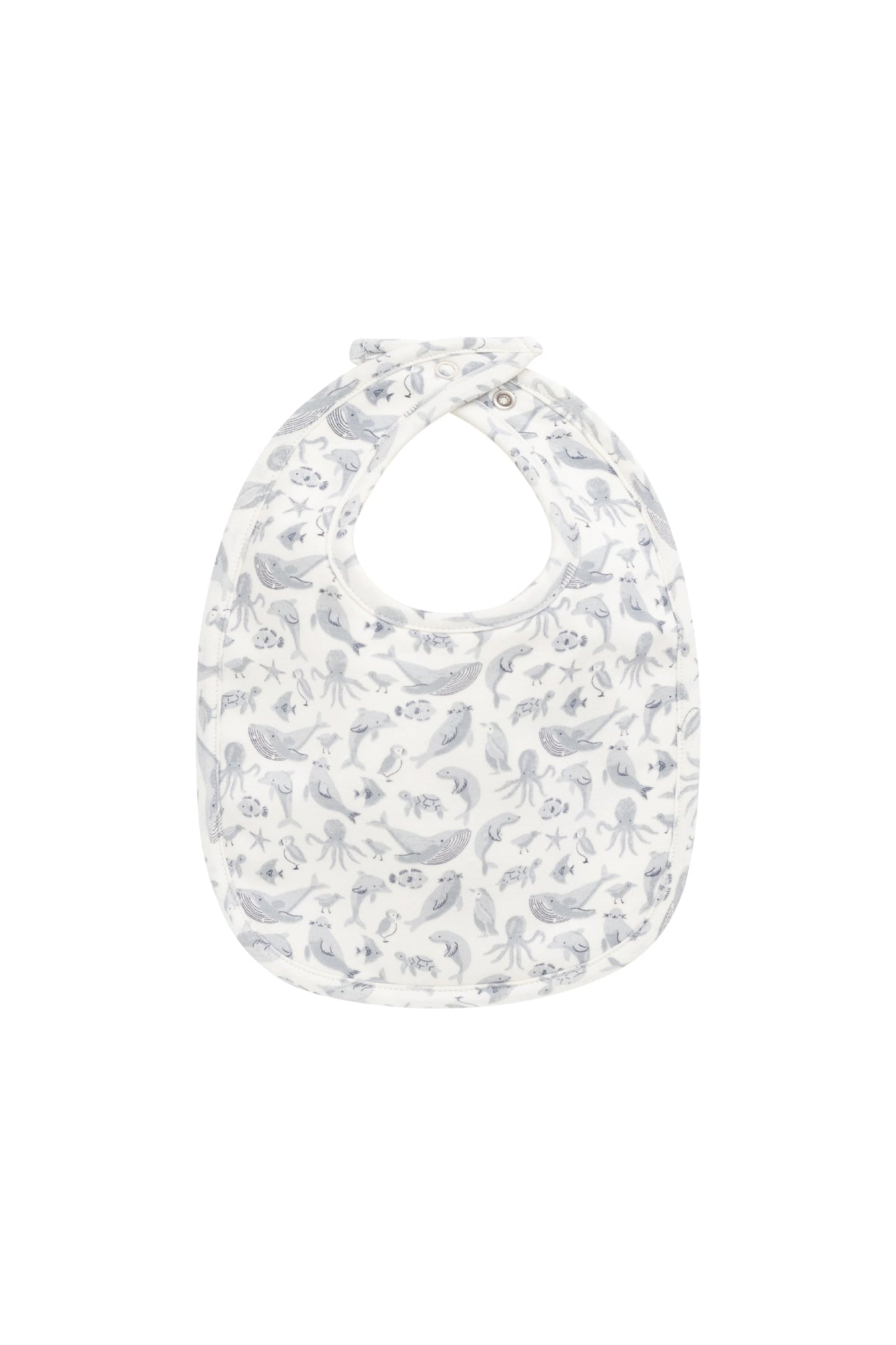 Organic Cotton Bib - Sea Life