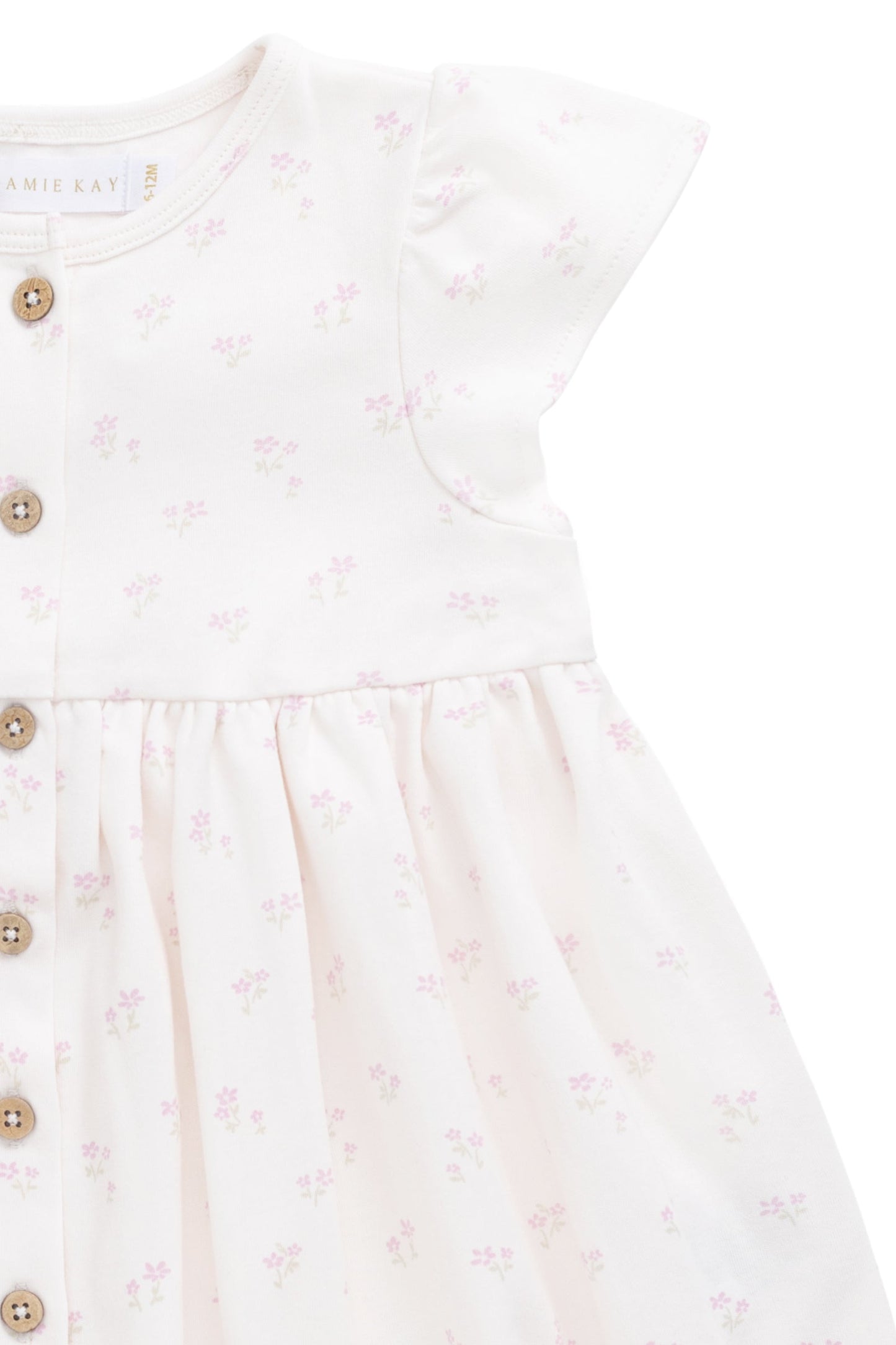 Organic Cotton Dahlia Dress - Pauline Pink