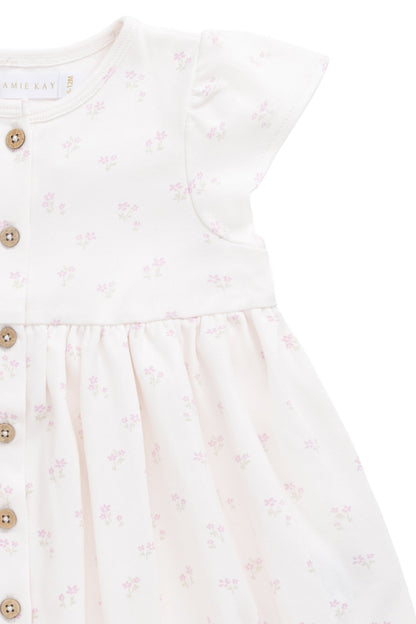 Organic Cotton Dahlia Dress - Pauline Pink