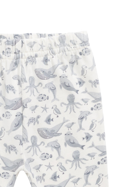 Organic Cotton Everyday Legging - Sea Life