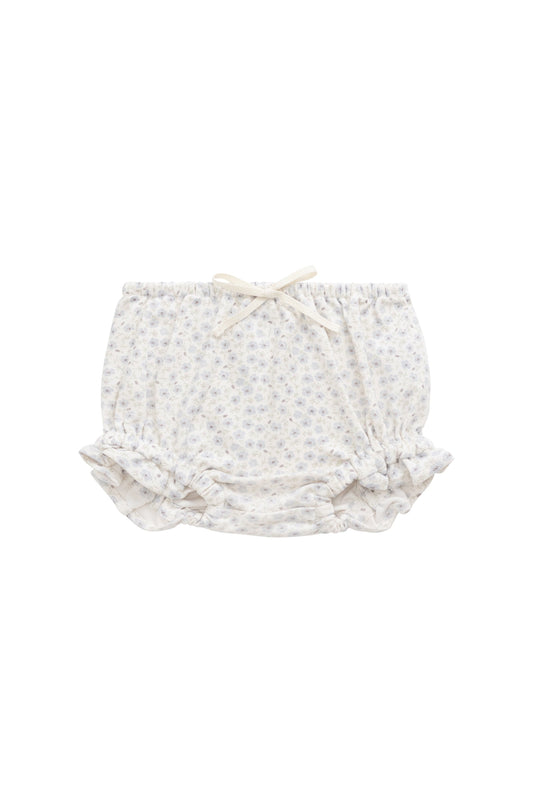 Organic Cotton Frill Bloomer - Penelope Evening Haze