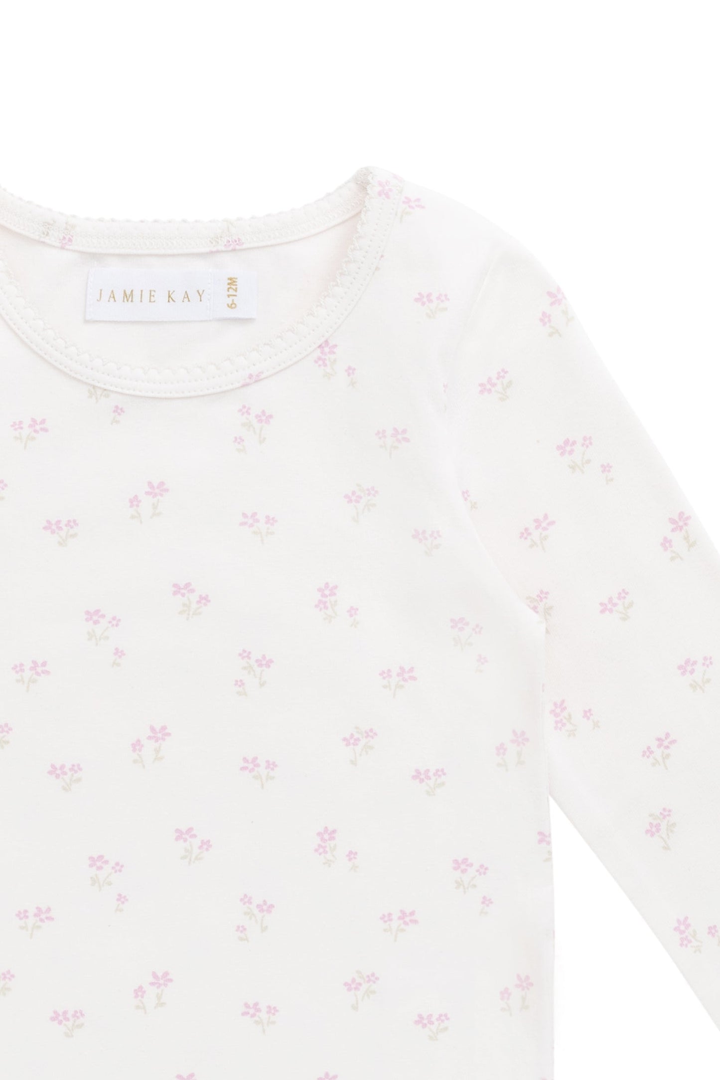 Organic Cotton Long Sleeve Top - Pauline Pink