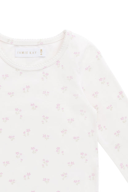 Organic Cotton Long Sleeve Top - Pauline Pink