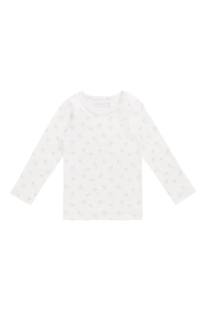 Organic Cotton Long Sleeve Top - Pauline Pink