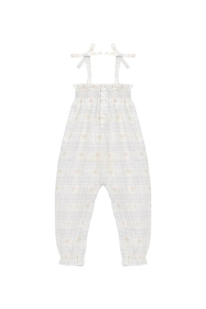 Organic Cotton Mirabel Jumpsuit - Marguerite Egret