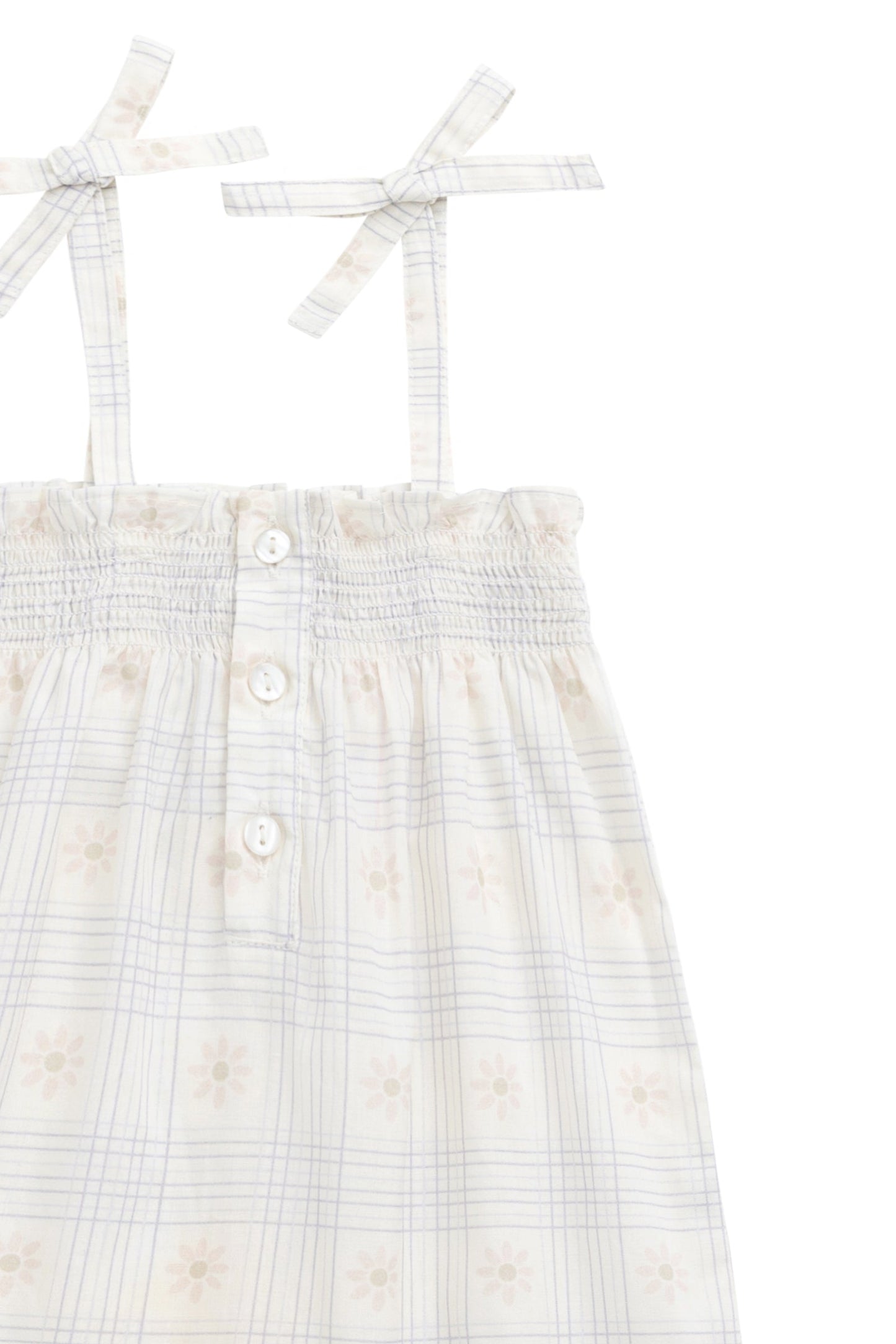 Organic Cotton Mirabel Jumpsuit - Marguerite Egret