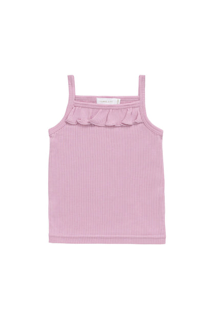 Organic Cotton Modal Vienna Singlet - Dahlia