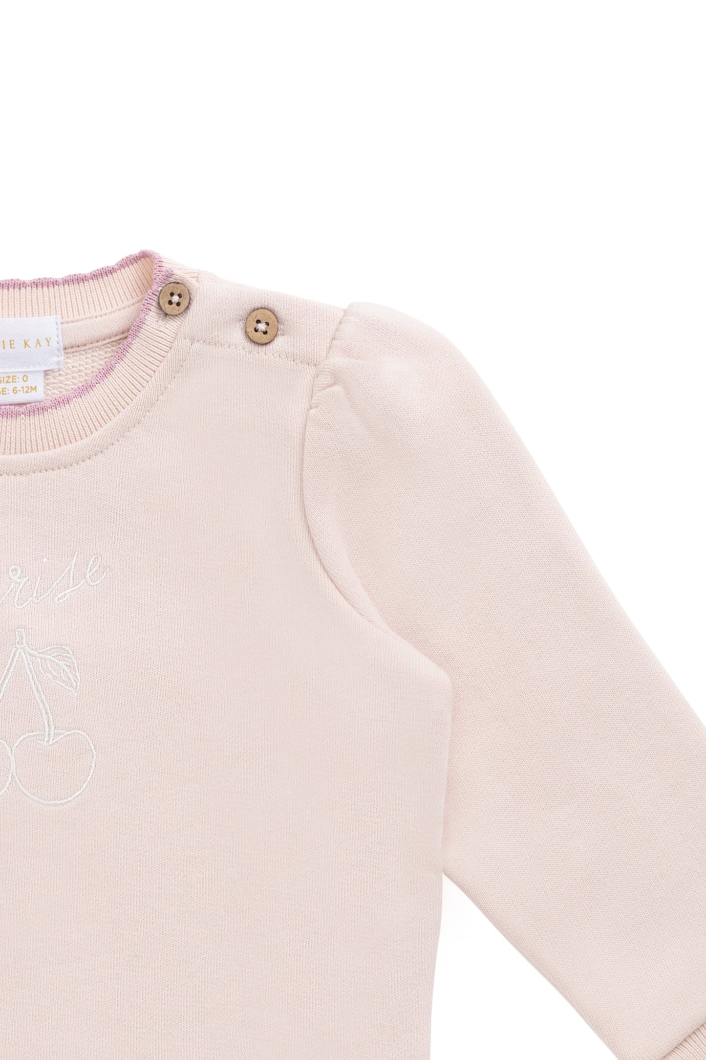 Organic Cotton Monroe Sweatshirt - Morganite Cerise