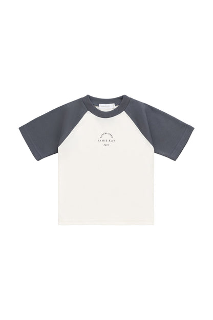 Pima Cotton Dax Tee - Tofu/Atlantic JK Established