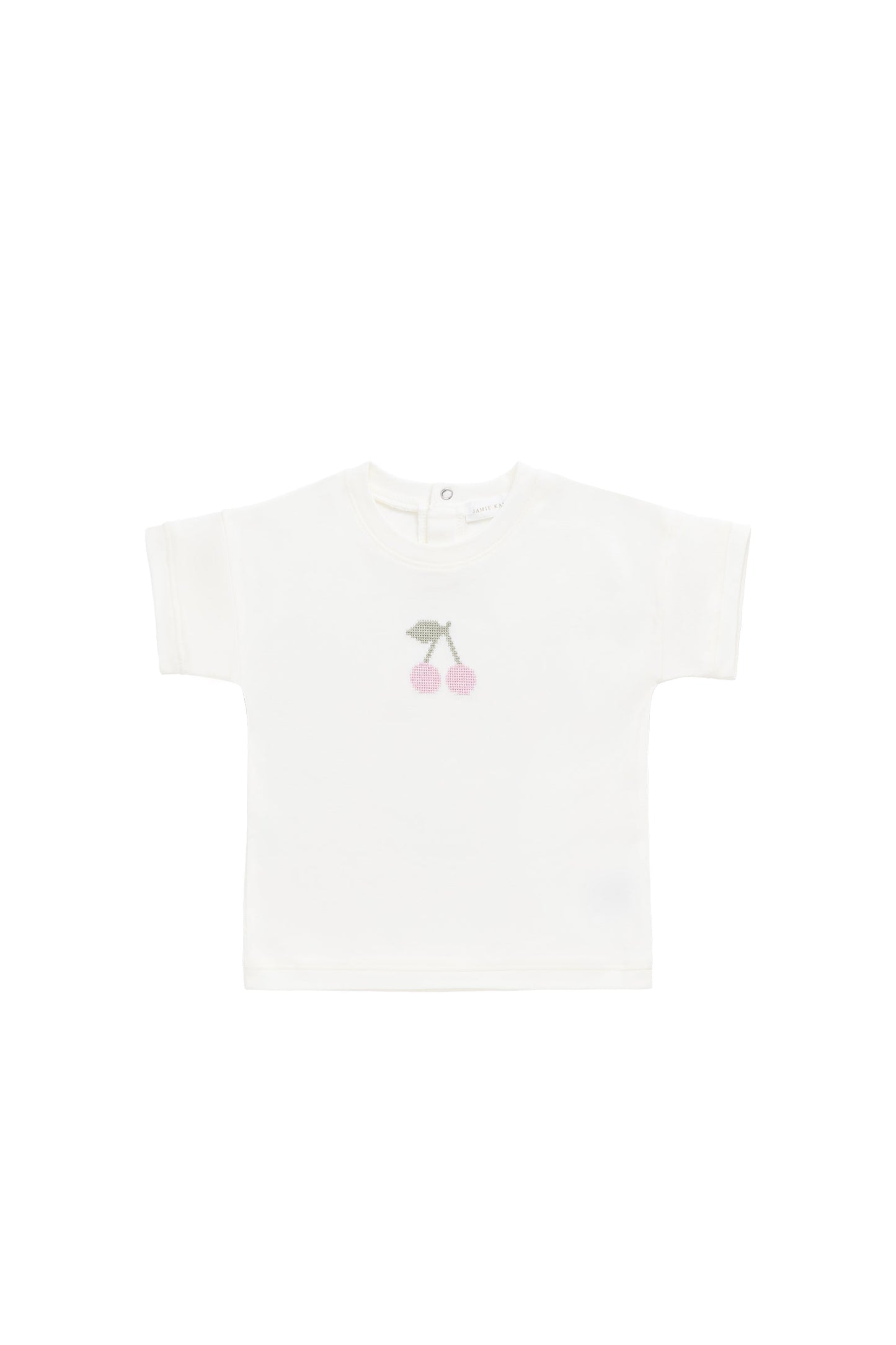 Pima Cotton Mimi Top - Parchment Petite Cerise