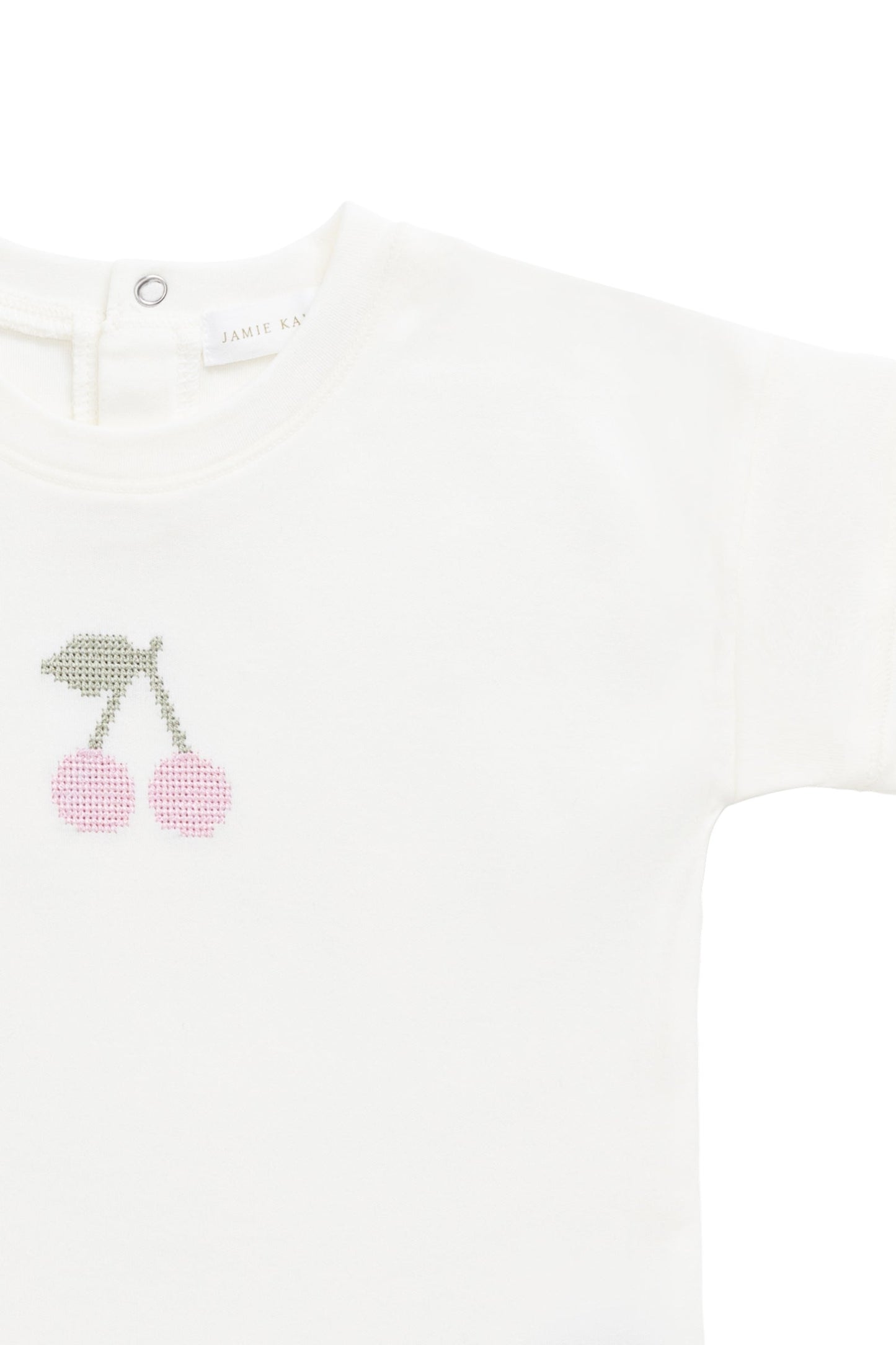 Pima Cotton Mimi Top - Parchment Petite Cerise