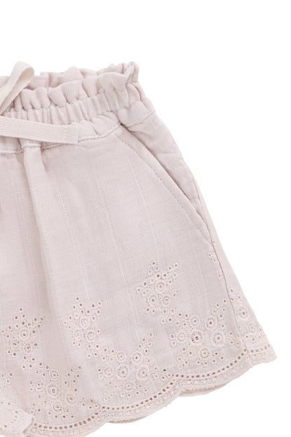 Organic Cotton Muslin Anja Short - Pale Lilac