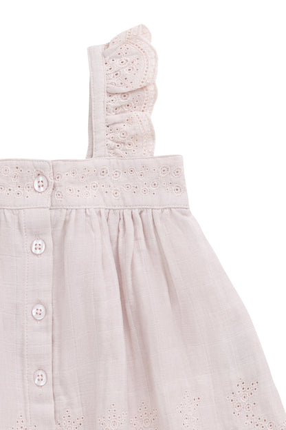 Organic Cotton Muslin Anja Top - Pale Lilac