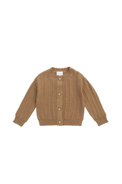 Emily Knitted Cardigan - Caramel Cream